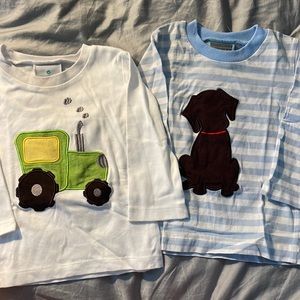 12mo. Appliqué Long Sleeve Tees
